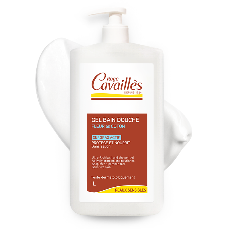 Gel Bain Douche <br><b>Fleur de Coton</b>  Cavaillès